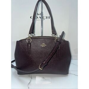 🔥NEW! Coach Christie Carryall Satchel Handbag Glitter F13684 Msrp:$395.00